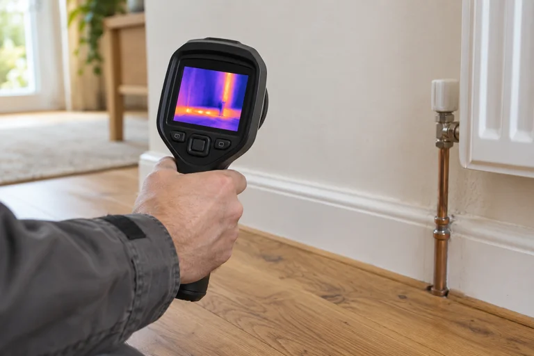 Illustrative thermal camera used to examine a temperature pattern